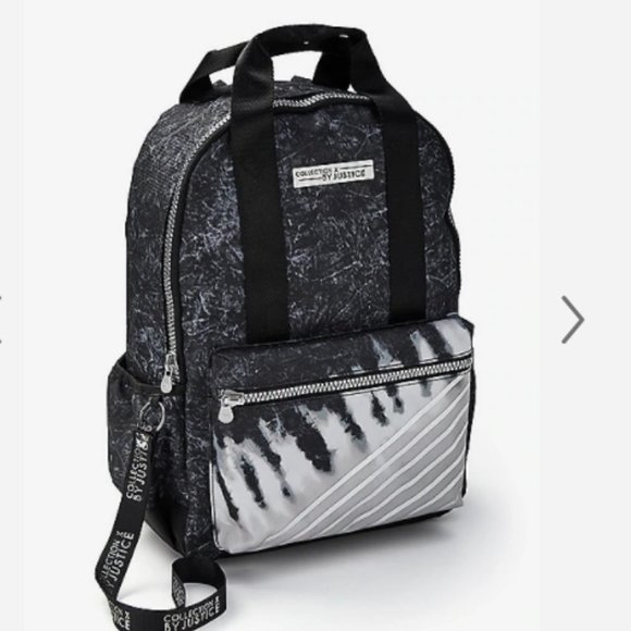 NWT Justice Tie Dye Stripe Backpack - Picture 2 of 4